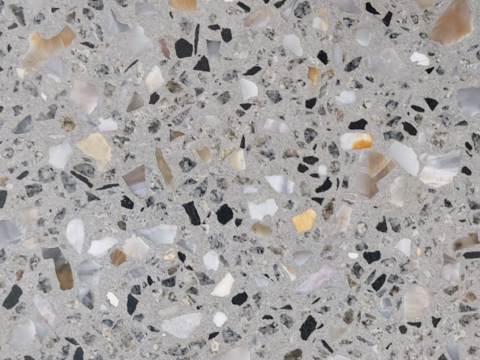 colored terrazzo