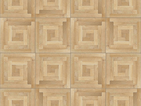 Seamless Geometric Parquet Textured Wood Floor