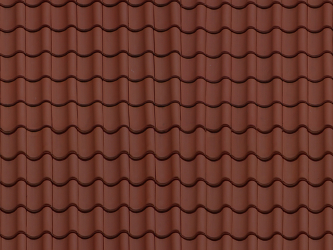 Seamless villa building roof clay ceramic tiles