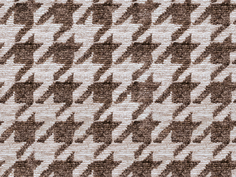 Seamless Houndstooth Pattern Knitted Cloth Fabric