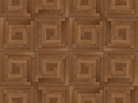 Seamless Geometric Parquet Textured Wood Floor