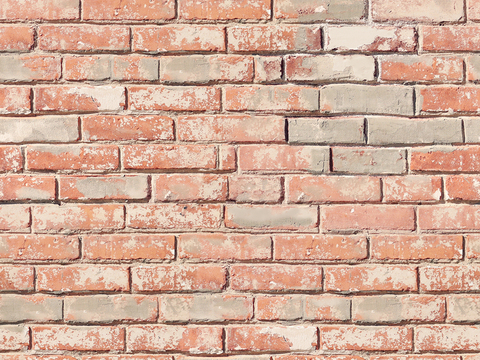 Seamless aging old red brick wall outdoor wall tiles