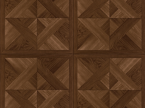 Seamless Geometric Parquet Textured Wood Floor