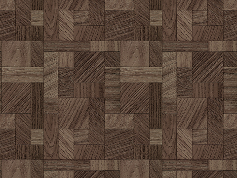 Seamless Geometric Parquet Textured Wood Floor