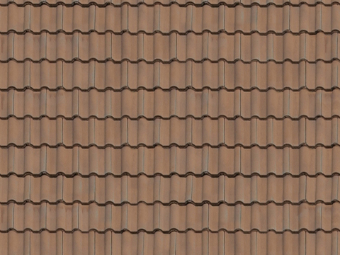 Seamless villa building roof clay ceramic tiles