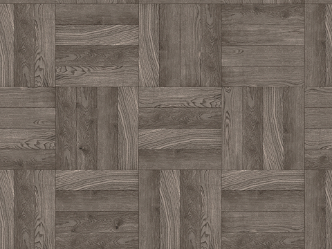 Seamless Geometric Parquet Textured Wood Floor