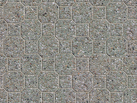 Seamless granite stone geometric parquet floor tile sidewalk road ground square paving