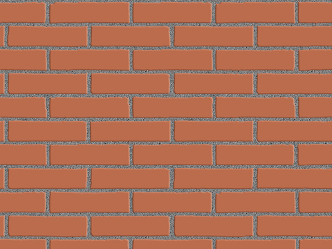 Seamless red brick wall outdoor wall ground