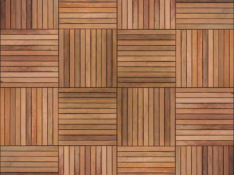 Seamless outdoor balcony parquet wood veneer wood patchwork preservative wood floor