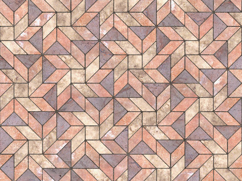 Seamless granite stone geometric parquet floor tile sidewalk road ground square tile