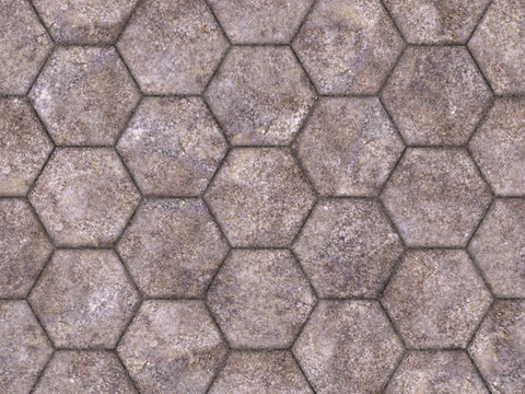 Seamless granite stone geometric parquet floor tile sidewalk road ground square tile