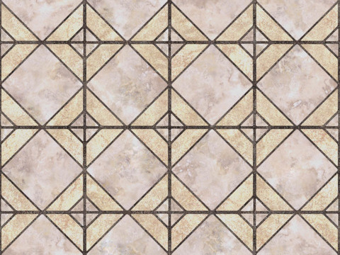 Seamless granite stone geometric parquet floor tile sidewalk road ground square tile