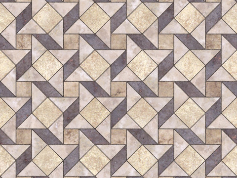 Seamless granite stone geometric parquet floor tile sidewalk road ground square tile