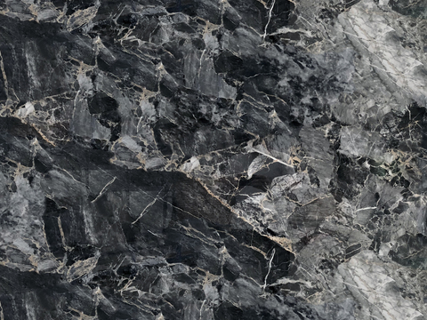 seamless ink glass black marble