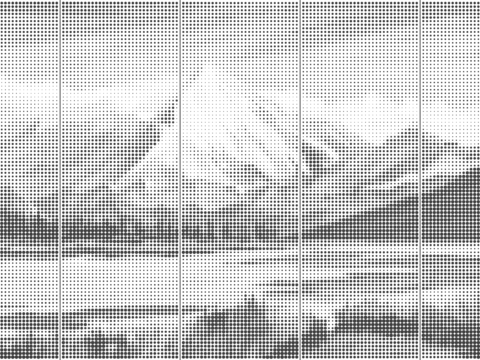 Modern Snow Mountain Landscape Metal Perforated Aluminum Plate