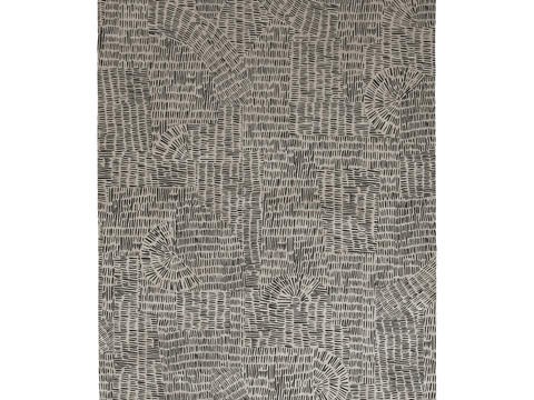 gray geometric carpet