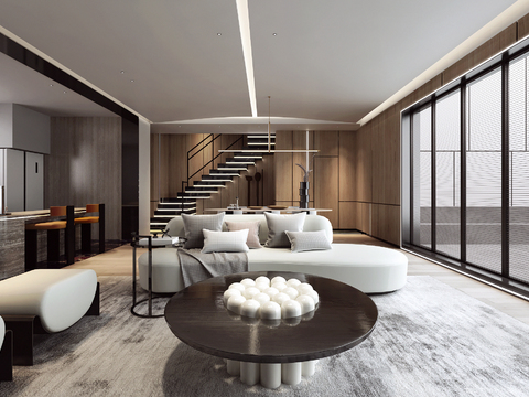 Tang Zhonghan Designs Modern Living&Dining Room