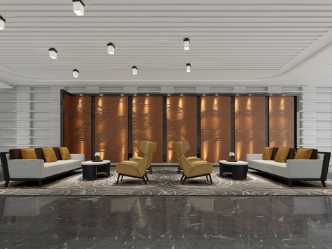 Shanghai International Design New Chinese Hotel Meeting Area