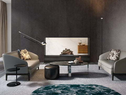 Italian Molteni & C brand modern sofa combination