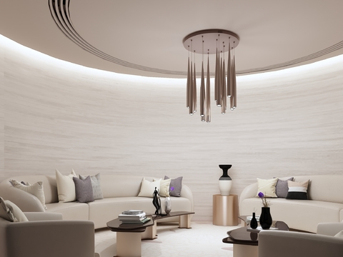 Ge Yaxi Designs VIP Negotiation Room of Modern Sales Office