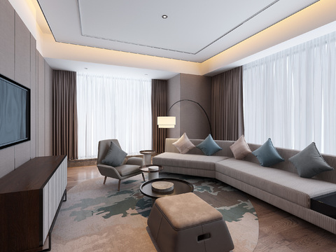 YANG Bangsheng Design Modern Hotel Room Living Room