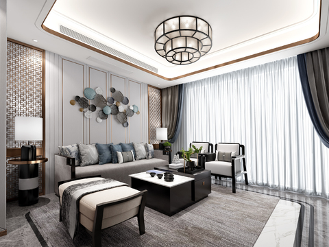 Pinchen Design New Chinese Living Room