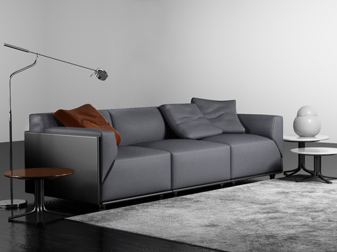 Italian Meridiani modern multiplayer sofa floor lamp