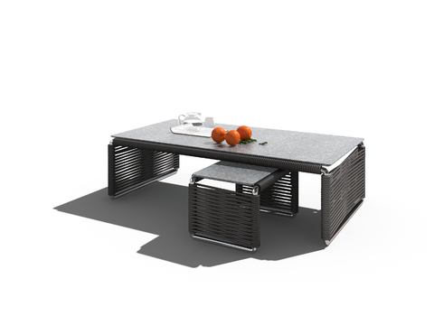 Italian FLEXFORM brand modern woven outdoor coffee table