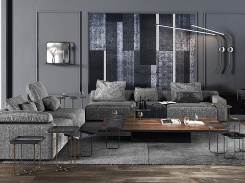 Italian Cattelan italia brand modern fabric corner sofa combination