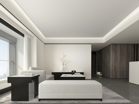 Cheng Shaozhengtao | Simple Large Flat Living Room