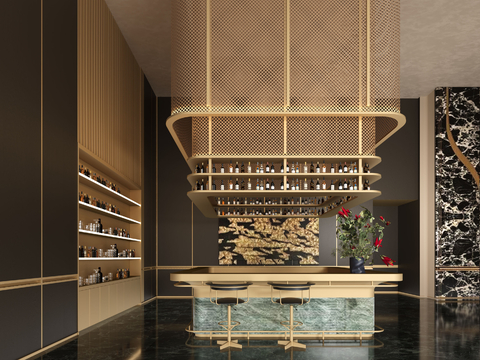 Matrix vertical and horizontal, Hefei sales office water bar area.