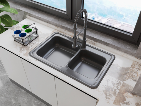 Modern sink retractable faucet tray