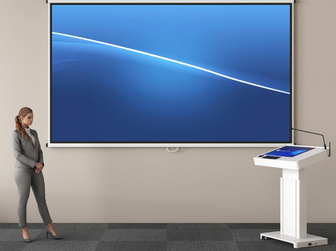 Modern display screen Rostrum projection screen projector