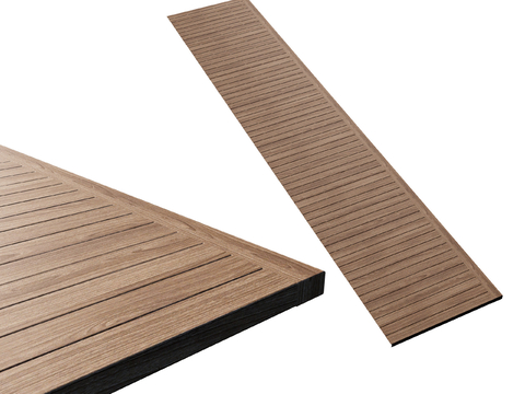 Plastic wood floor, wooden plank road, wooden platform