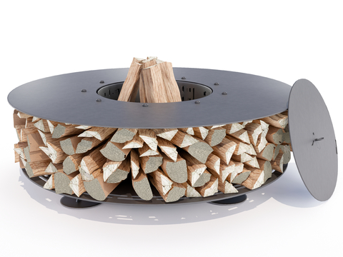 Modern Stove Outdoor Firewood Table