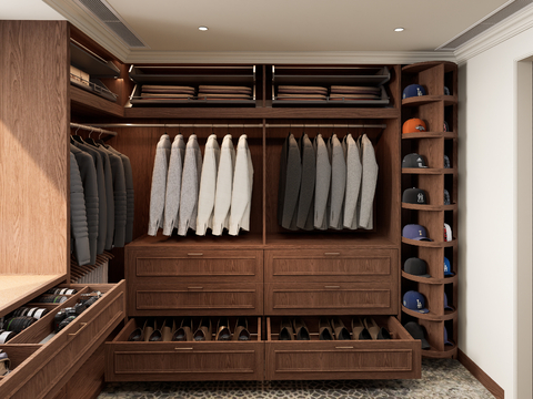 Middle style cloakroom