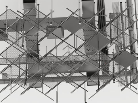 Industrial wind ceiling ventilation pipe