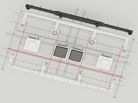 Modern ceiling air duct