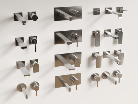 Embedded faucet wall-mounted faucet