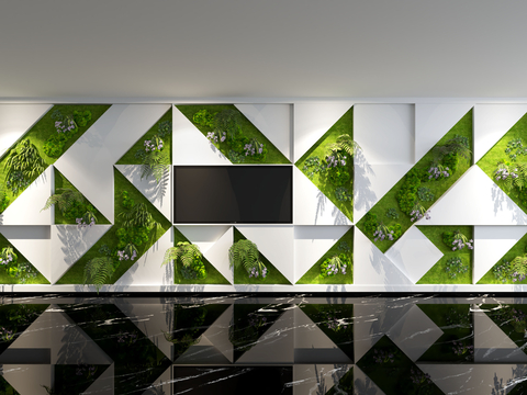 Modern Plant Wall Landscape Wall