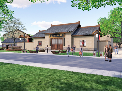 New Chinese-style Red Army Homestay Country Courtyard