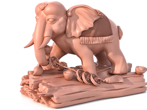 Southeast Asian Elephant Statue