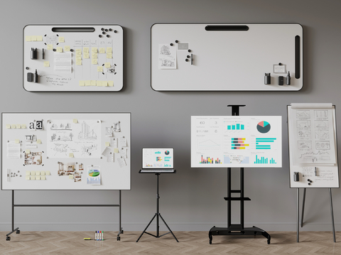 Office supplies black and white version of the bracket TV