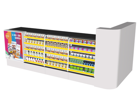 Cashier Shelf Display Cabinet Supermarket Shelf