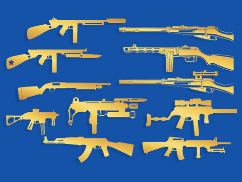 weapons weapons submachine gun silhouette