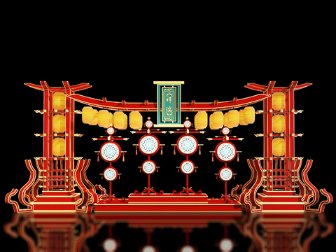 Neo-Chinese Style beauty Chen interpretation stage