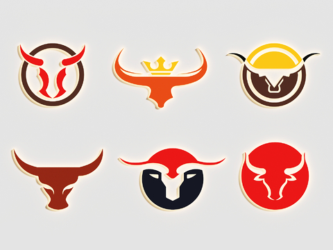 Taurus Wall Ornament Horn Icon Animal Silhouette