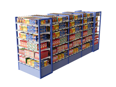 supermarket shelf food shelf