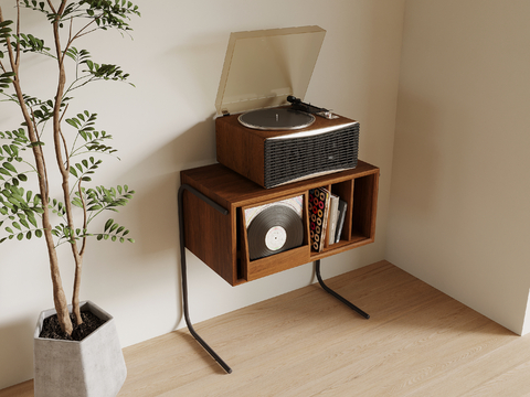 medium style record machine phonograph