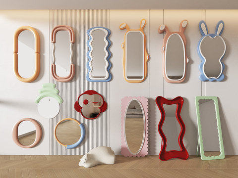 Internet-famous mirror decorative mirror bathroom mirror hanging mirror